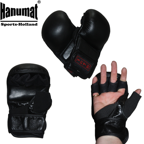 Zelfgenoegzaamheid Vlot Succesvol Hanumat Lederen MMA Handschoenen Open | Vechtsportshop